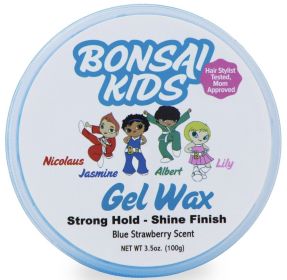 Gel Wax 3.5 oz For Fast and Easy Styling - Boys -All day hold - Blueberry Scent