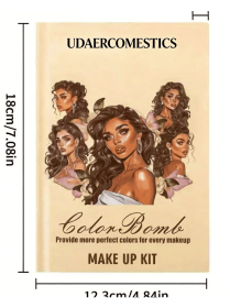 UDAER Beauty Color Bomb 63-Color Makeup Kit - Multi-Function Eyeshadow, Blush, Highlighter & Contour Palette (Option: U103B)