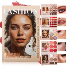 Professional Nude Makeup Palette Set, 67 Colors With Eyeshadow, Highlighter, Blush, Contour For Full Face Looks (Option: U201A)